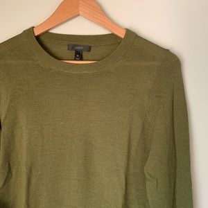 J. Crew // Olive Wool Sweater